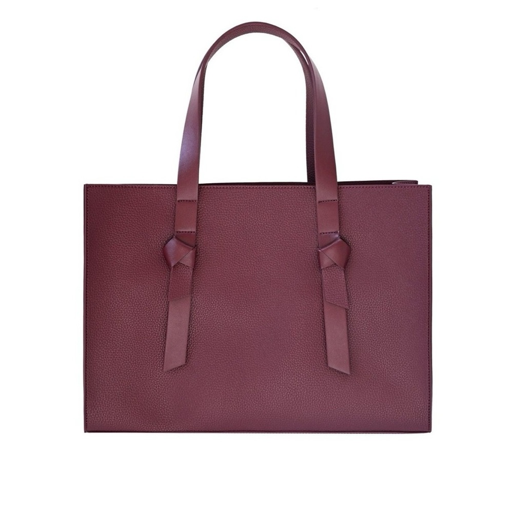 Rachel Zoe Vegan Leather Burgundy Tote